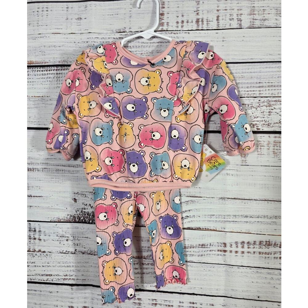 Care Bears Toddler Girls 2-piece outfit long sleeve NWT size 6/9 Months